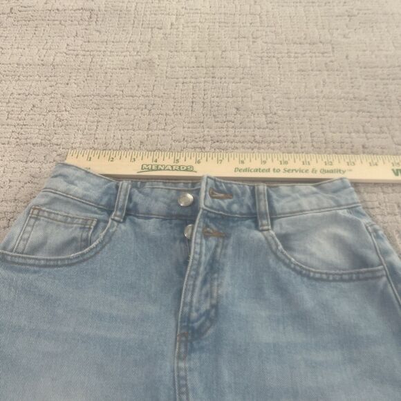 Reserved Brand Denim Women’s Distressed Skirt Size US Small (4) - Picture 4 of 12